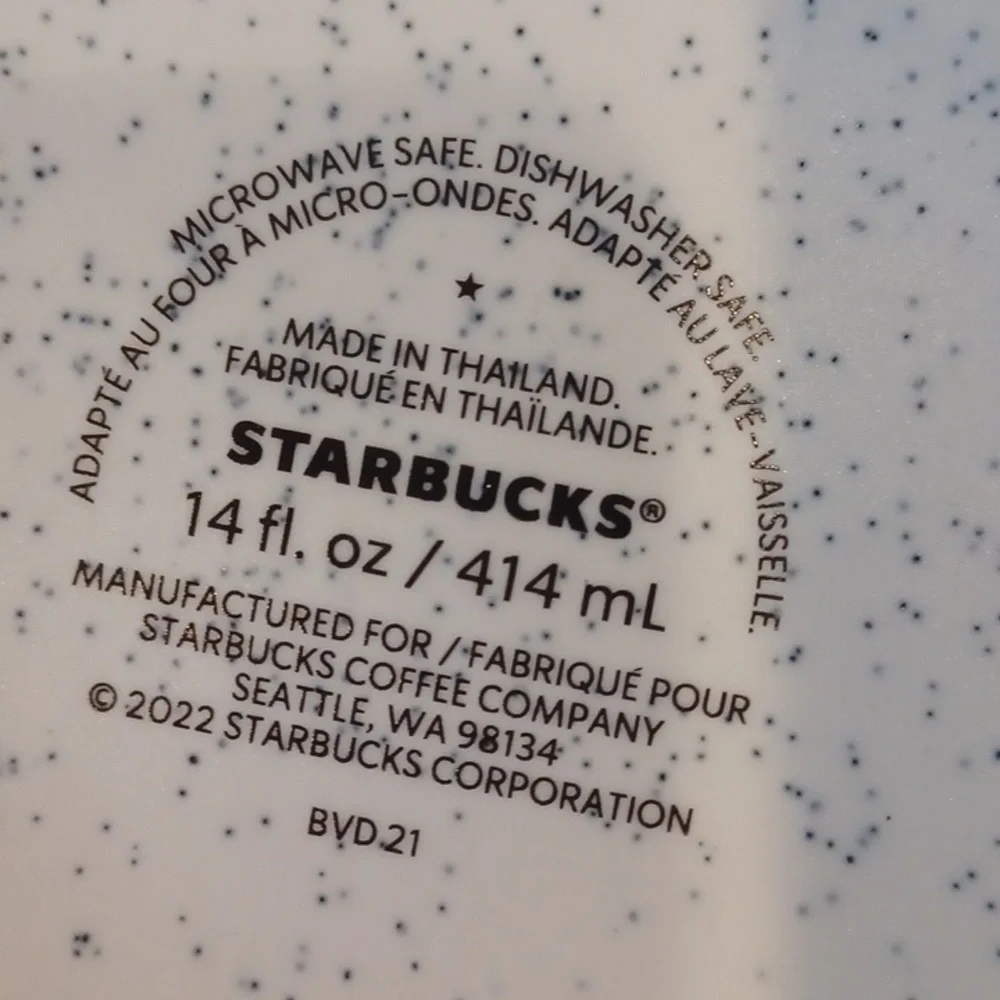 Starbuck's RARE Speckled Summer 2022 14-ounce Cactus Floral Mug - Picture 5 of 6